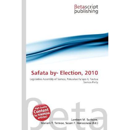 Safata by- Election, 2010, Fachbücher