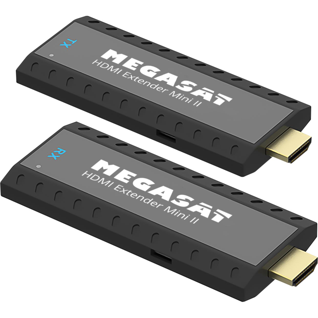Megasat Estensore HDMI Mini II (30 m), Trasmettitore wireless, Nero