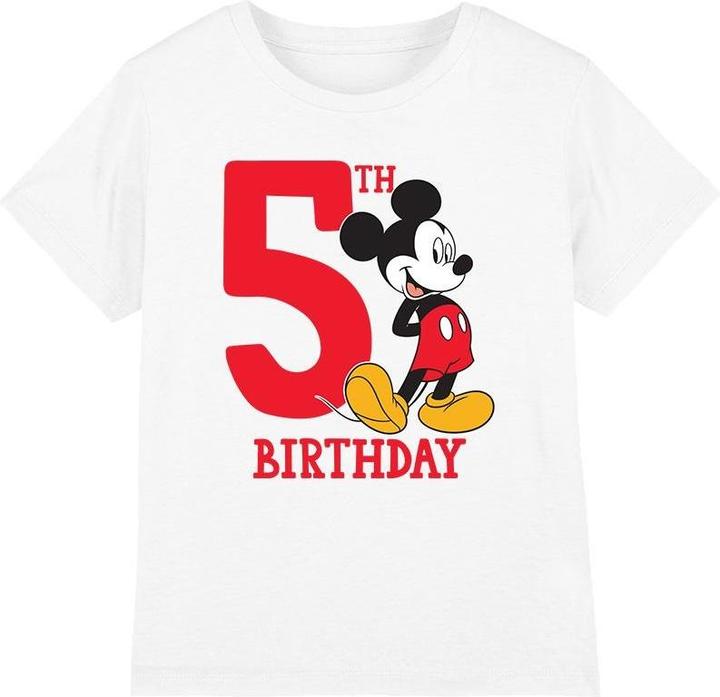 Immagine prodotto Disney Maglietta 5° Compleanno Topolino Bambini (128)