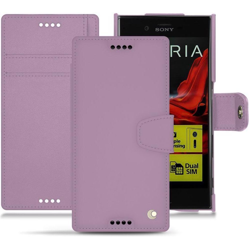Thumbnail - Noreve Lederschutzhülle Wallet (Sony Xperia XZ), Smartphone Hülle, Violett