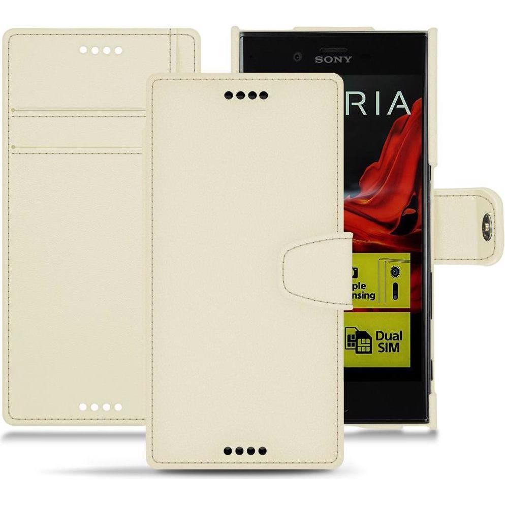 Thumbnail - Noreve Lederschutzhülle Wallet (Sony Xperia XZ), Smartphone Hülle, Weiss