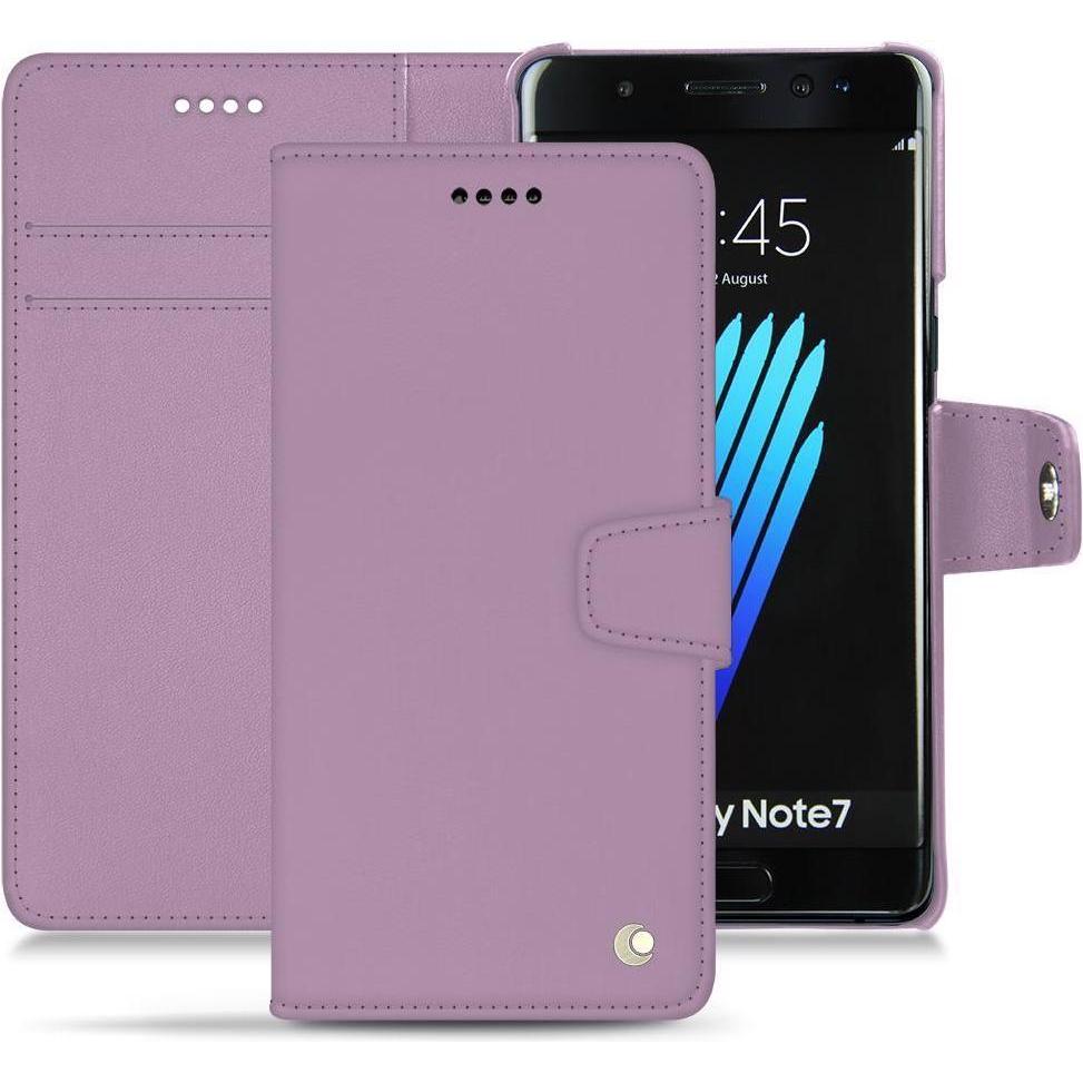 Noreve Lederschutzhülle Wallet (Samsung Galaxy Note 7), Smartphone Hülle, Violett