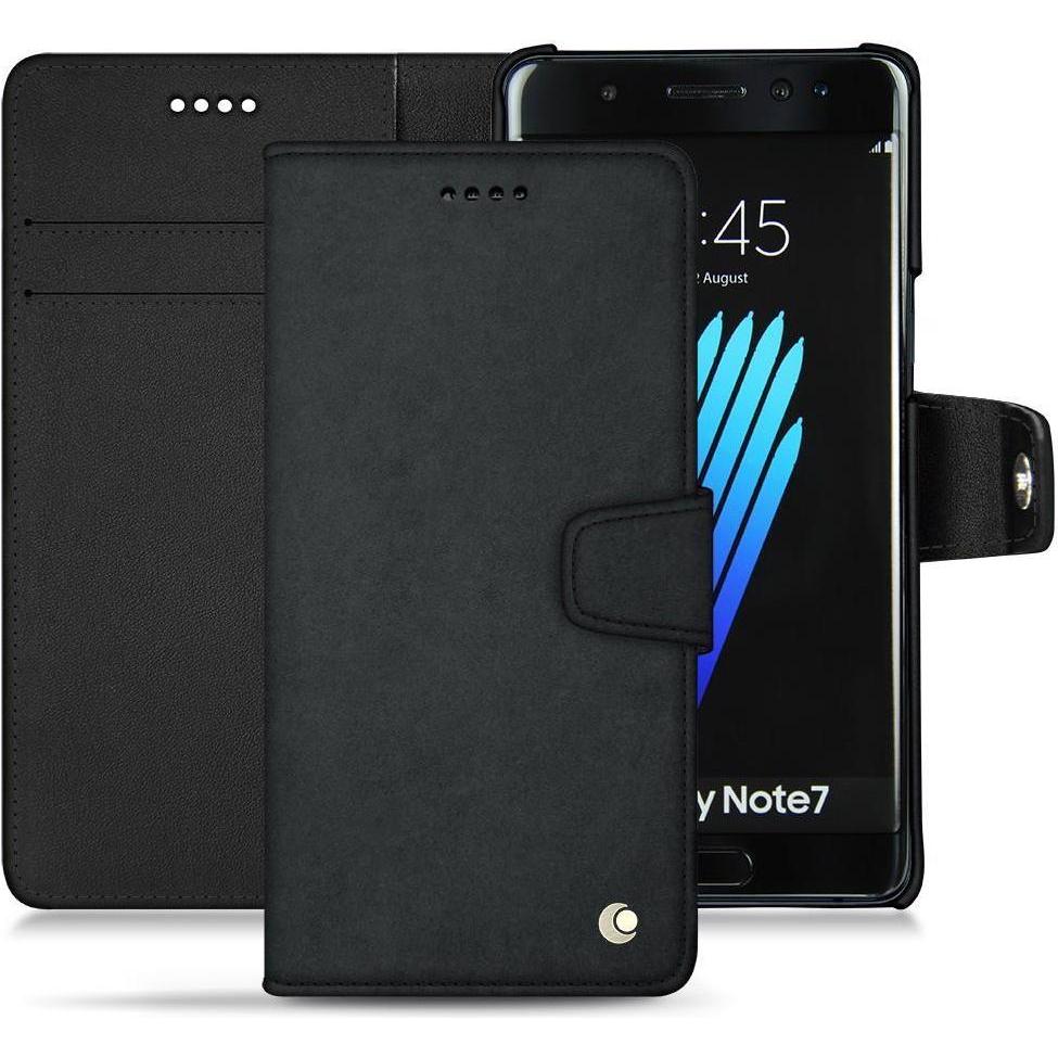 Thumbnail - Noreve Lederschutzhülle Wallet (Samsung Galaxy Note 7), Smartphone Hülle, Schwarz