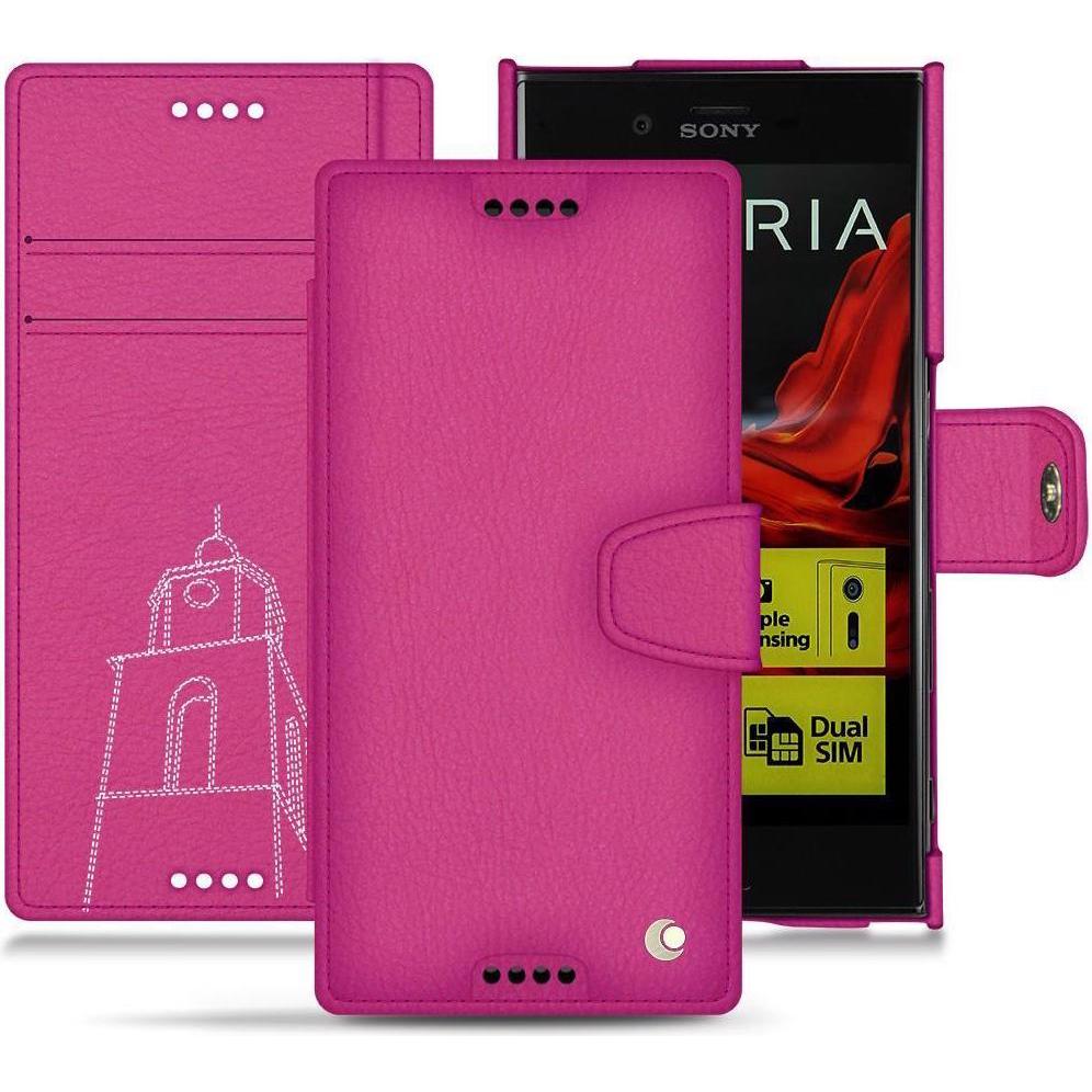 Thumbnail - Noreve Lederschutzhülle Wallet (Sony Xperia XZ), Smartphone Hülle, Rosa