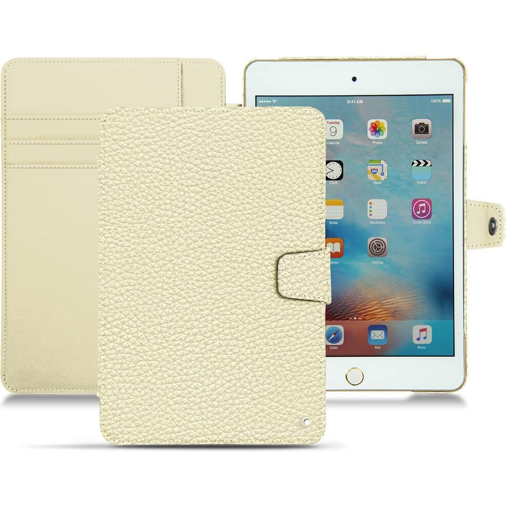 Noreve Lederschutzhülle Wallet (IPad Mini 4), Tablet Hülle, Beige