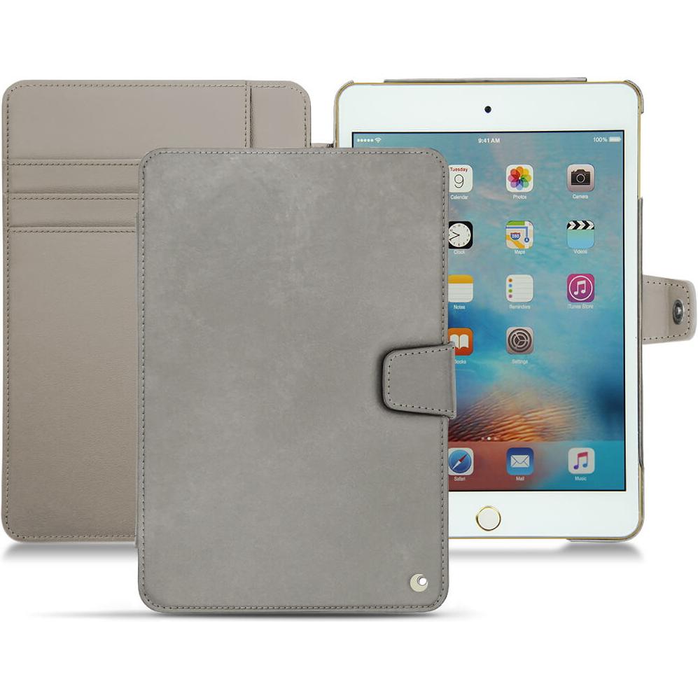Noreve Lederschutzhülle Wallet (IPad Mini 4), Tablet Hülle, Grau