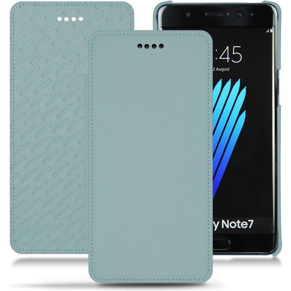 Noreve Lederschutzhülle horizontal (Samsung Galaxy Note 7), Smartphone Hülle, Blau