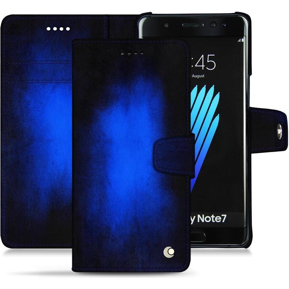Thumbnail - Noreve Lederschutzhülle Wallet (Samsung Galaxy Note 7), Smartphone Hülle, Blau