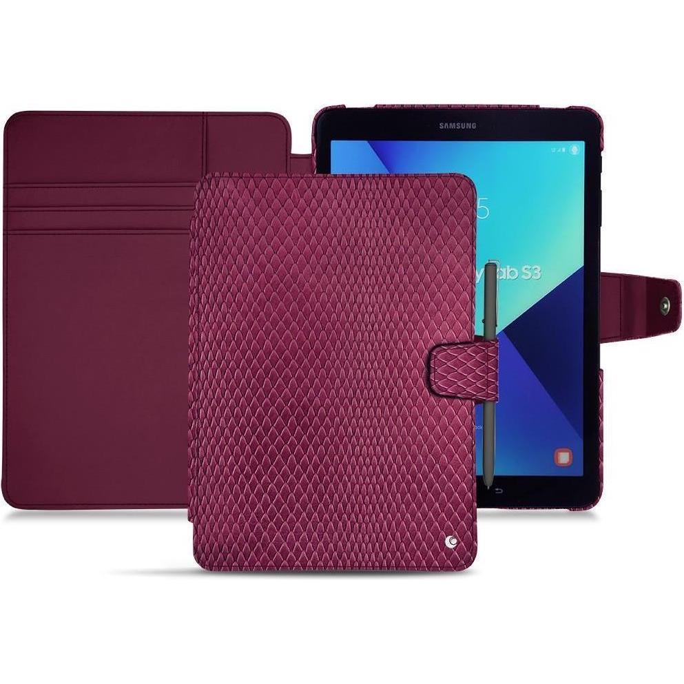 Noreve Lederschutzhülle Wallet (Galaxy Tab S3), Tablet Hülle, Rosa