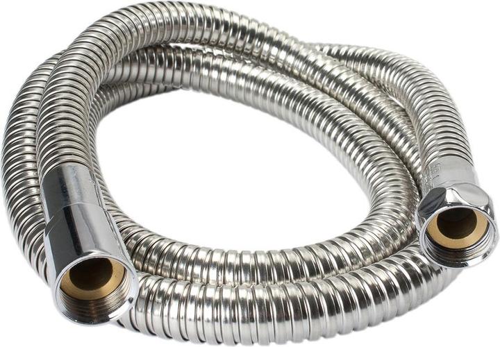 Immagine prodotto Dönges Tubo doccia in metallo, Ø 12 mm, attacco 1/2" x 1/2", lunghezza 1,5 m (150 cm)