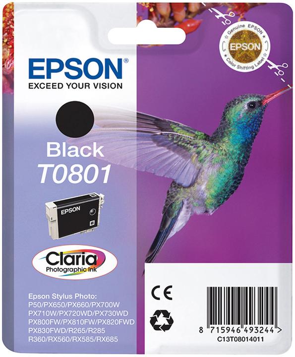 Actual product image Epson T0801 - Black - Original - Blister pack (FC)