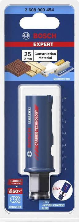 Immagine prodotto Bosch Professional Zubehör Sega a tazza Expert Construction Material, 25 x 60 mm (25 millimetri)