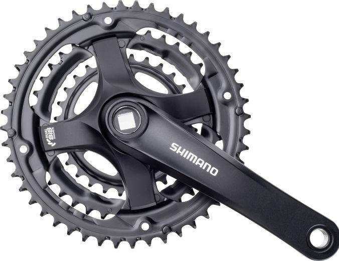 Actual product image Shimano FC-TY501 crankset 6/7/8-speed 48-38-28 T. (170 mm)