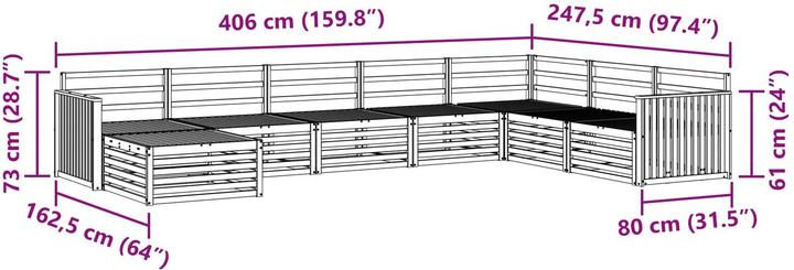 Produktbild vidaXL Outdoor-Sofa