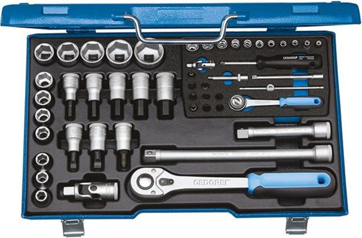 Image du produit Gedore 19 V20 U-10 Jeu de douilles 1/4"+1/2" 50 pièces 4-30 mm (10 mm, 11 mm, 12 mm, 13 mm, 14 mm, 15 mm, 16 mm, 17 mm, 18 mm, 19 mm, 20 mm, 21 mm, 22 mm, 23 mm, 24 mm, 25 mm, 26 mm, 27 mm, 28 mm, 29 mm, 30 mm, 4 mm, 5 mm, 6 mm, 7 mm, 8 mm, 9 mm)