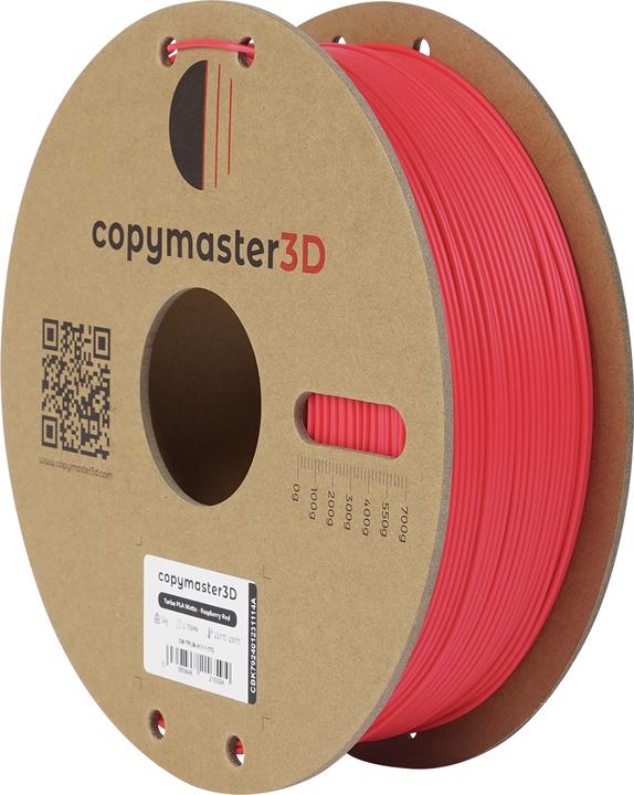 Produktbild Copymaster3D Turbo PLA Matte filament for 3D printer, 1.75 mm, matte red (PLA, 1.75 mm, Rot)