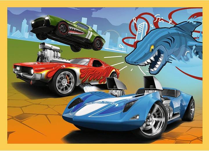 Actual product image Trefl 4 in 1 Puzzle - Hot Wheel (70 pieces)