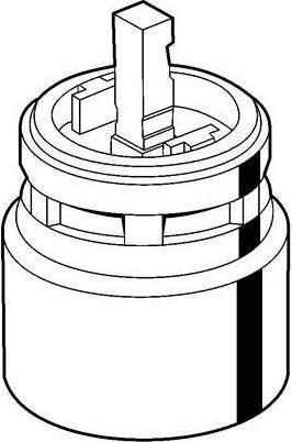 Produktbild Kludi Kartusche für Einhandmischer Ø 46mm, mit keramischen Scheiben