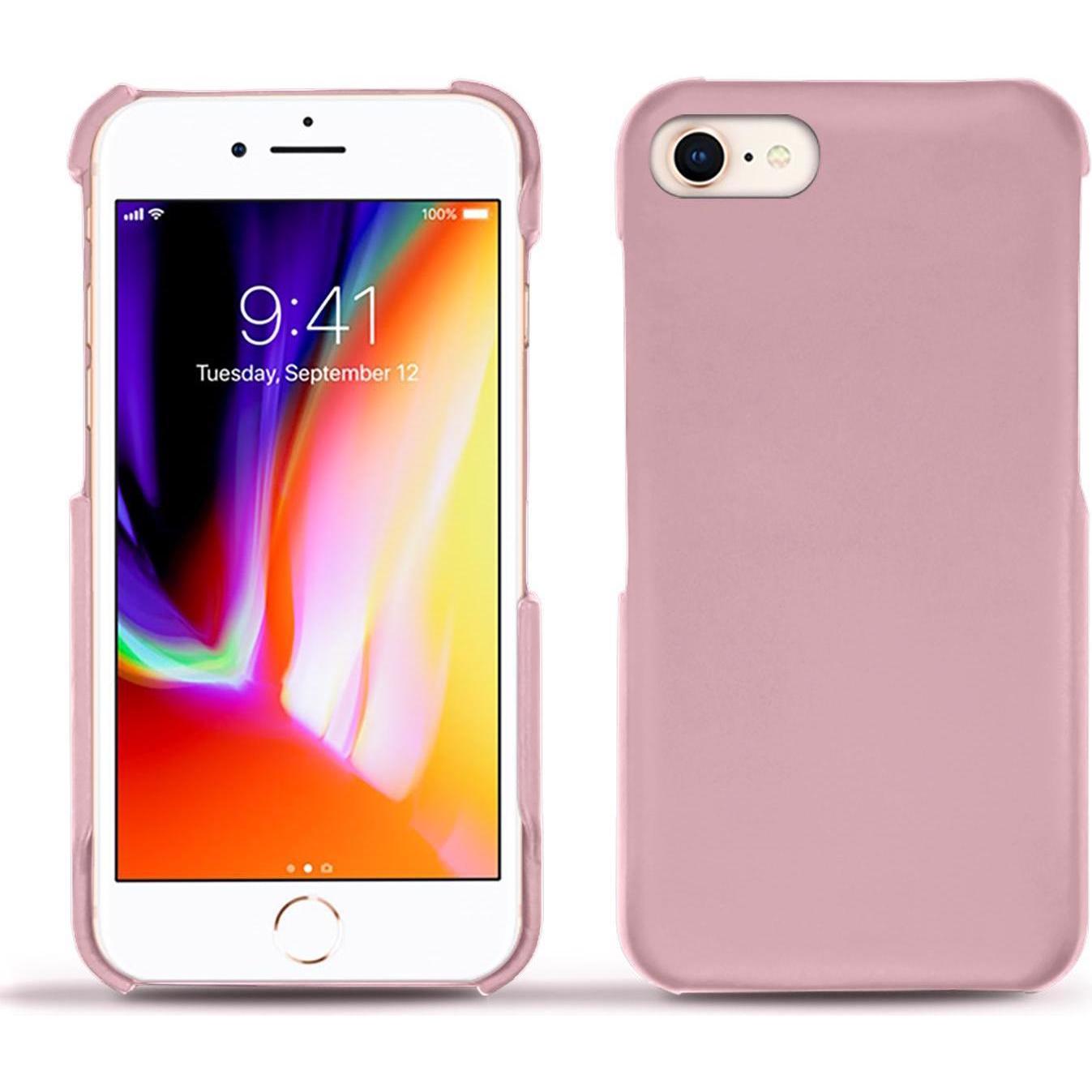 Noreve Lederschutzhülle (Apple iPhone 8), Smartphone Hülle, Rosa