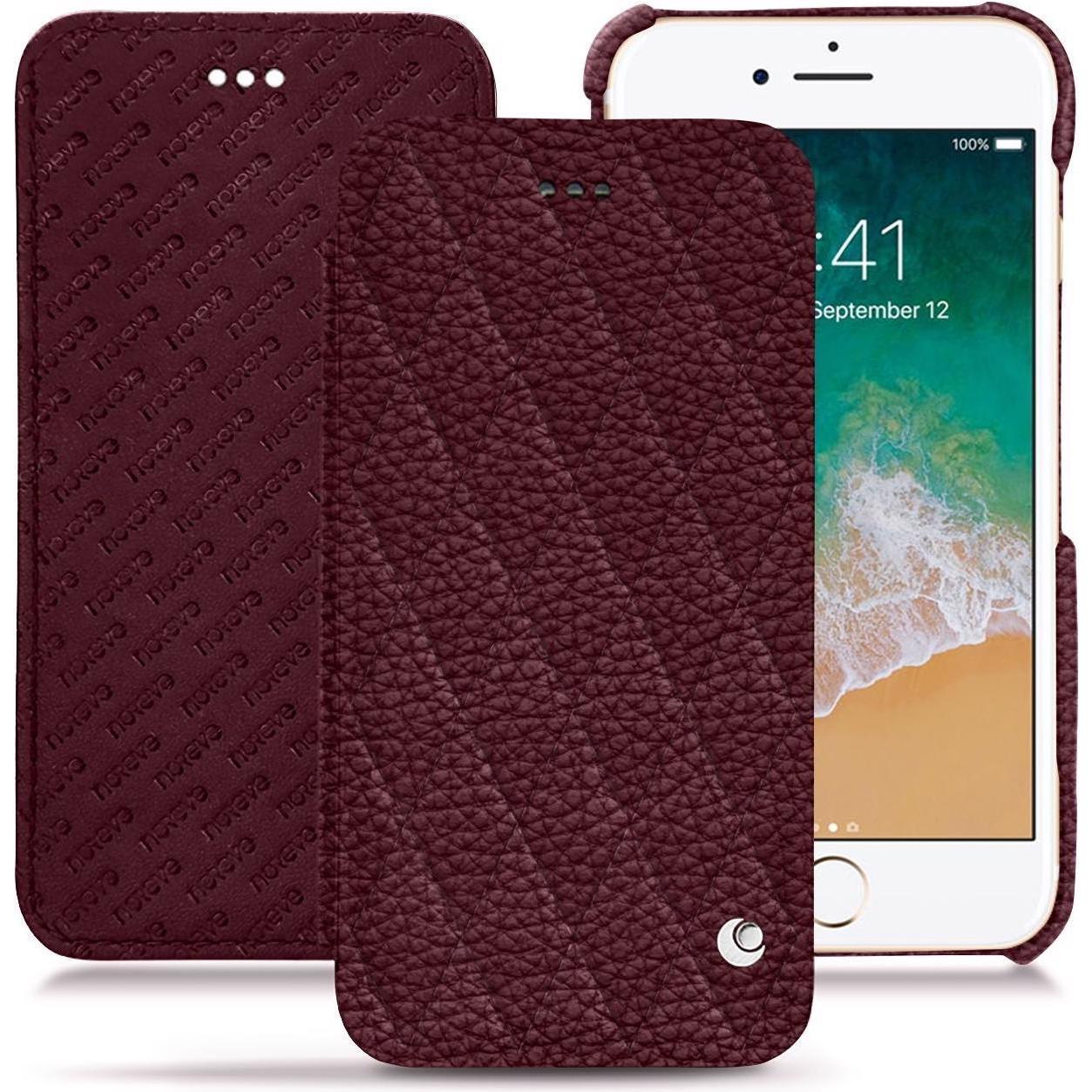 Noreve Lederschutzhülle horizontal (Apple iPhone 7), Smartphone Hülle, Violett