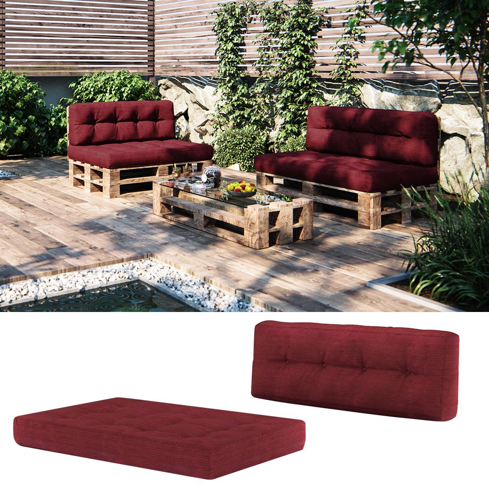 Thumbnail - Vicco, Sitzkissen, Palettenkissen Set