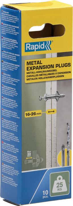 Produktbild NoName Metall-Hohlraumdübel (10 Stk.)
