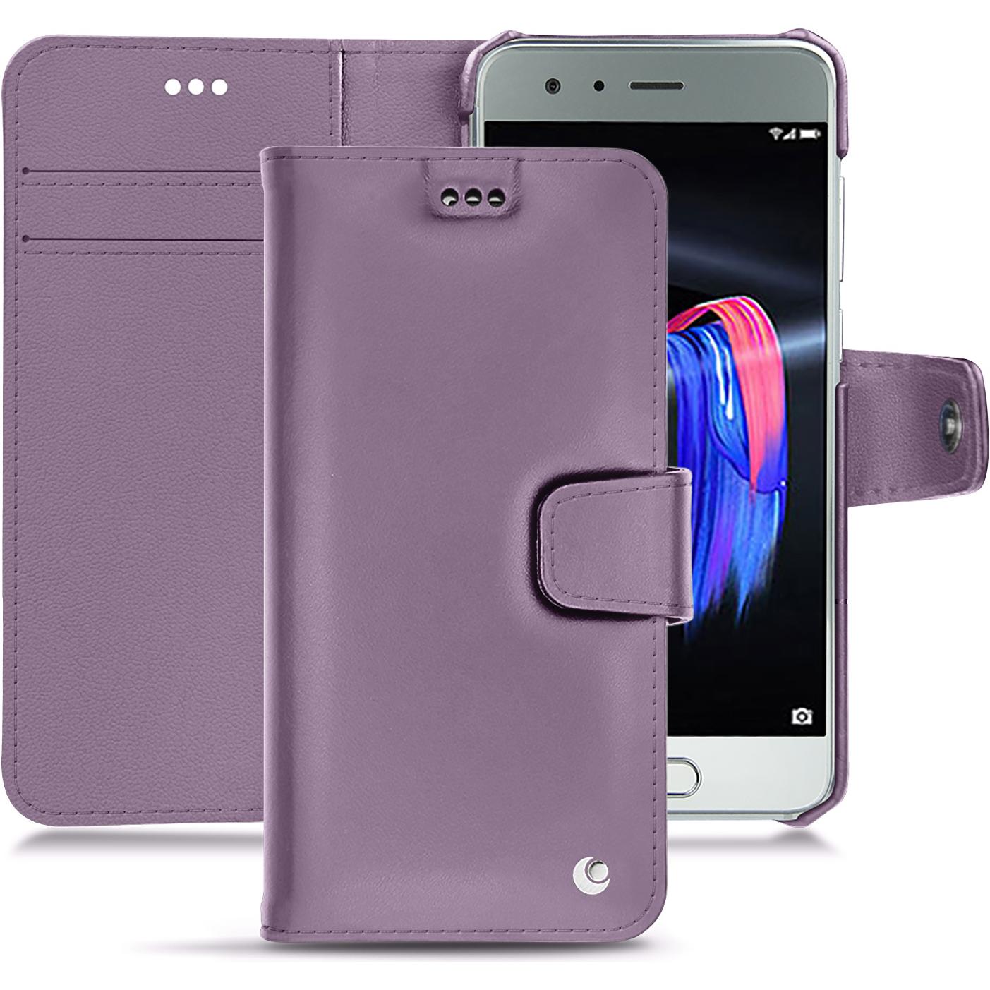 Noreve Lederschutzhülle Wallet (Honor 9), Smartphone Hülle, Violett