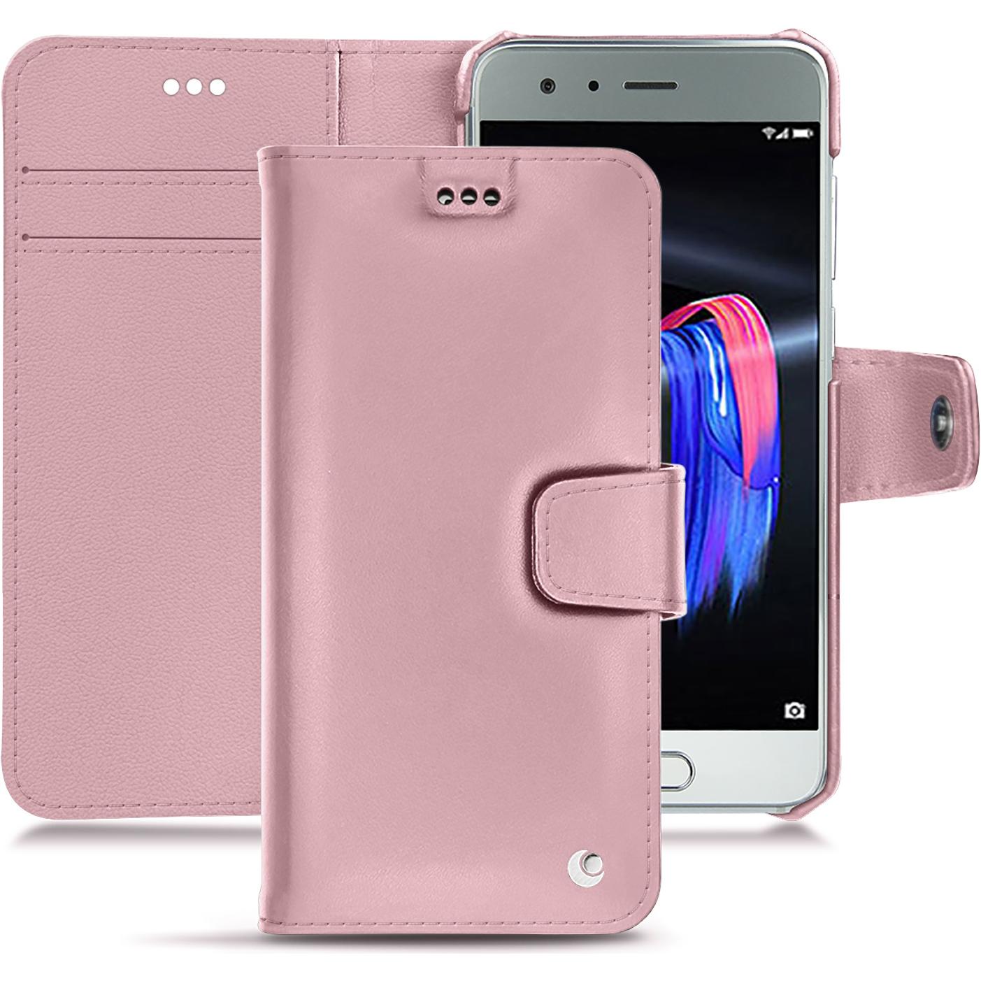 Thumbnail - Noreve Lederschutzhülle Wallet (Honor 9), Smartphone Hülle, Rosa