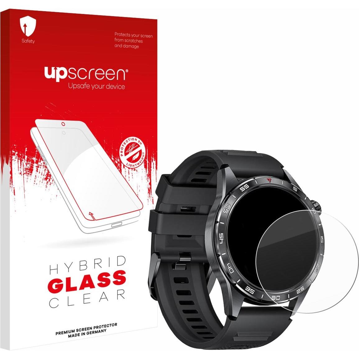 upscreen Schutzglas Schutzfolie Displayschutz Display Schutz Glas Folie klar, Smartwatch Schutzfolie, Transparent