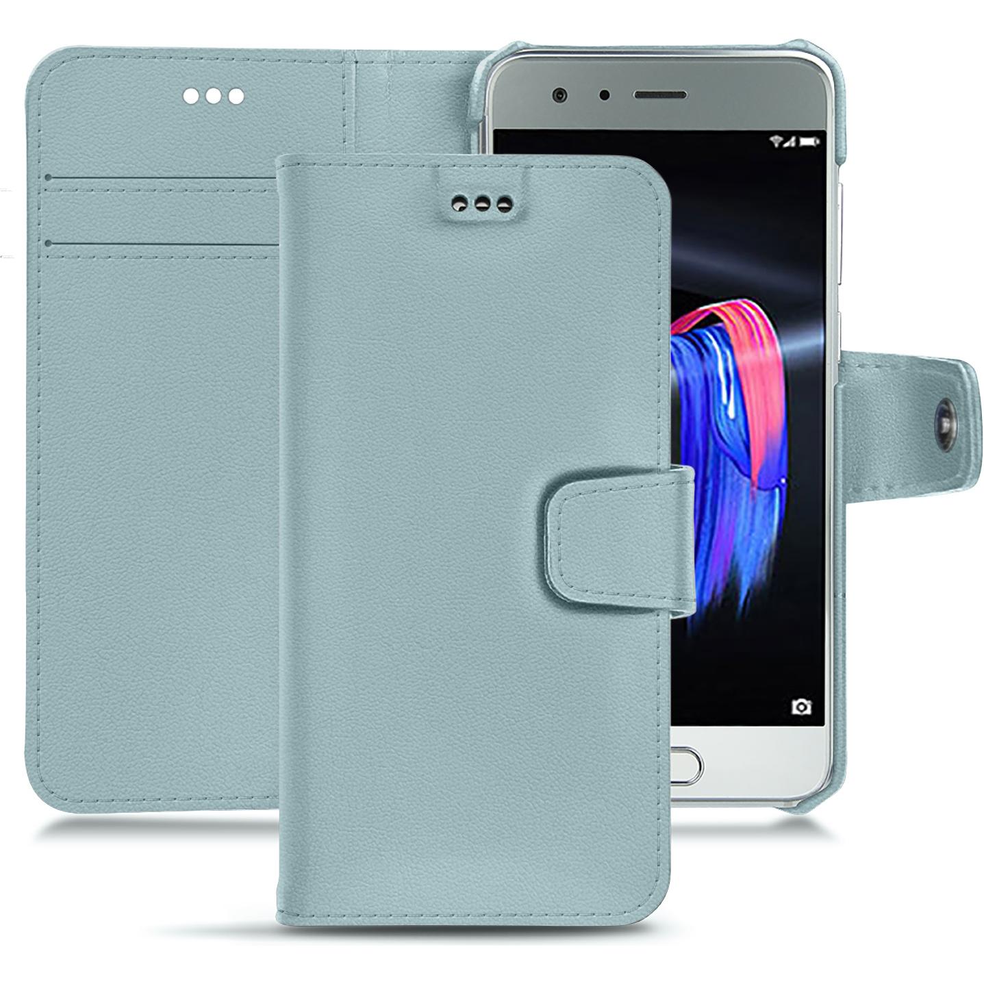 Noreve Lederschutzhülle Wallet (Honor 9), Smartphone Hülle, Blau
