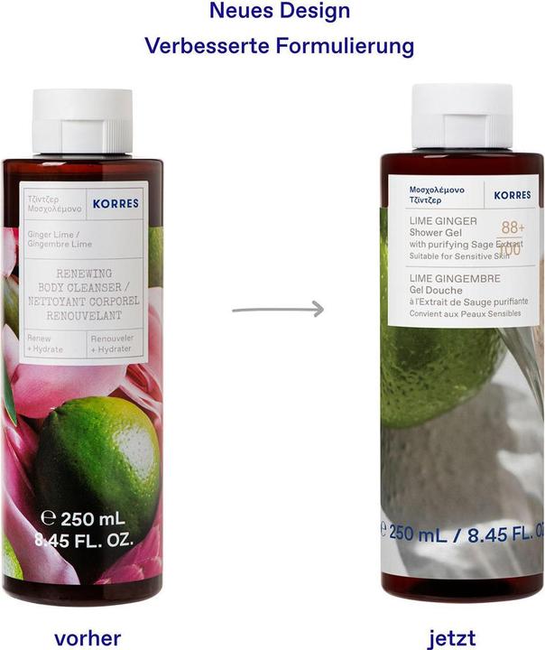 Produktbild Korres LIME GINGER Duschgel (250 ml)