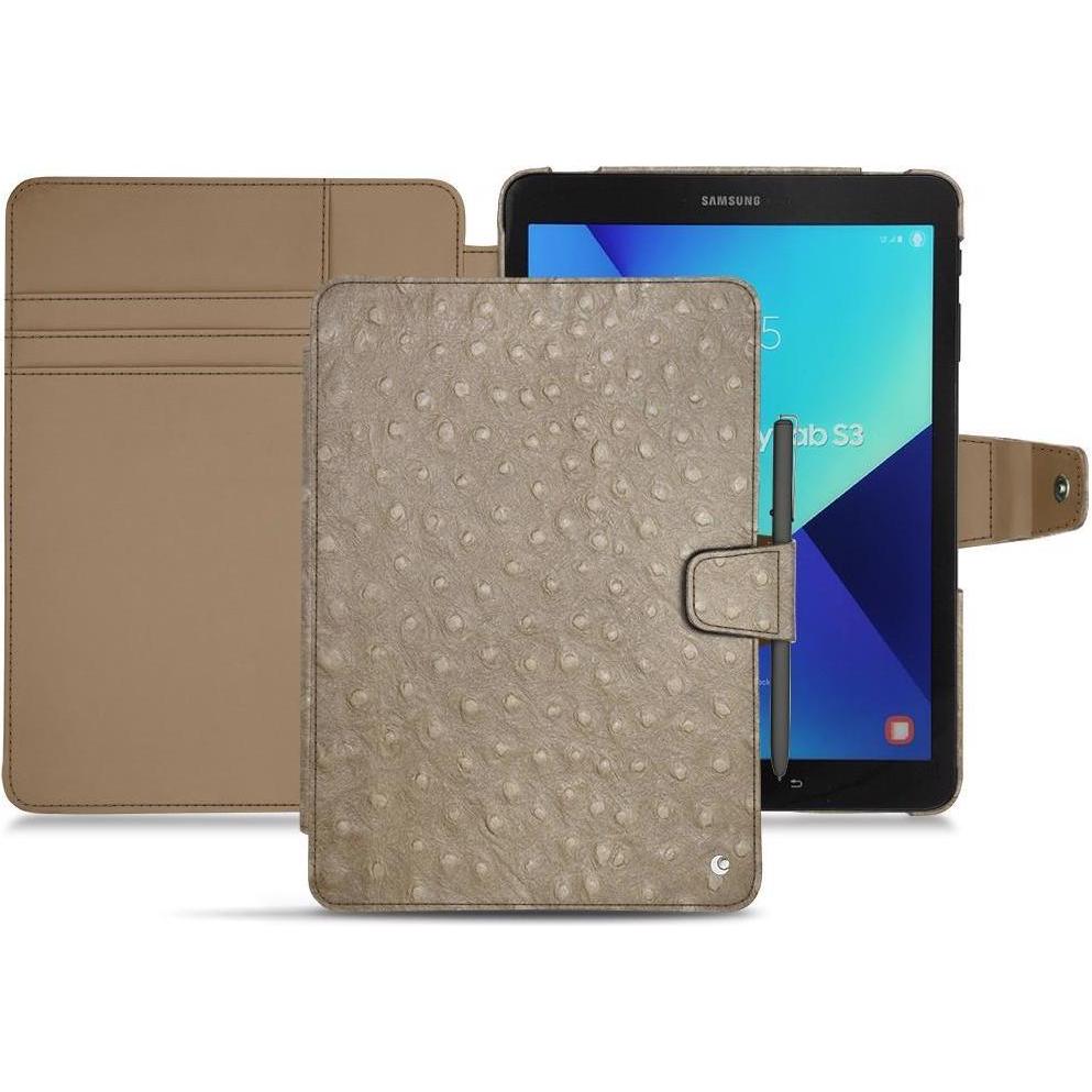 Noreve Lederschutzhülle Wallet (iPad 9.7), Tablet Hülle, Beige