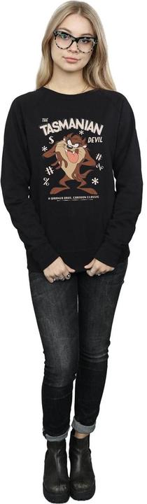 Immagine prodotto Looney Tunes Felpa Diavolo della Tasmania Vintage Donna (L)