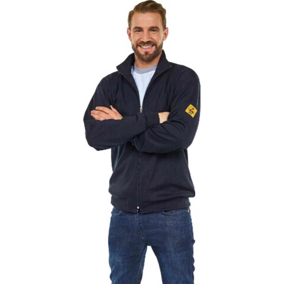 Wolfgang Warmbier, Arbeitsjacke, ESD-Sweatjacke, Grösse L, schwarz (L)