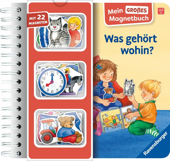 Ravensburger Mein grosses Magnetbuch: Was gehört wohin? (Allemand)
