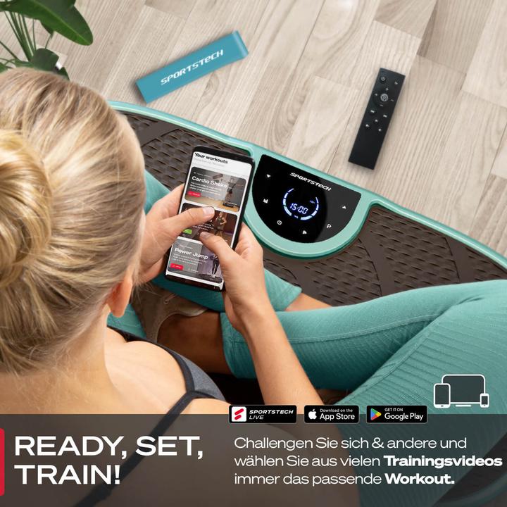 Image du produit Sportstech Vibrationsplatte VP250 Türkis