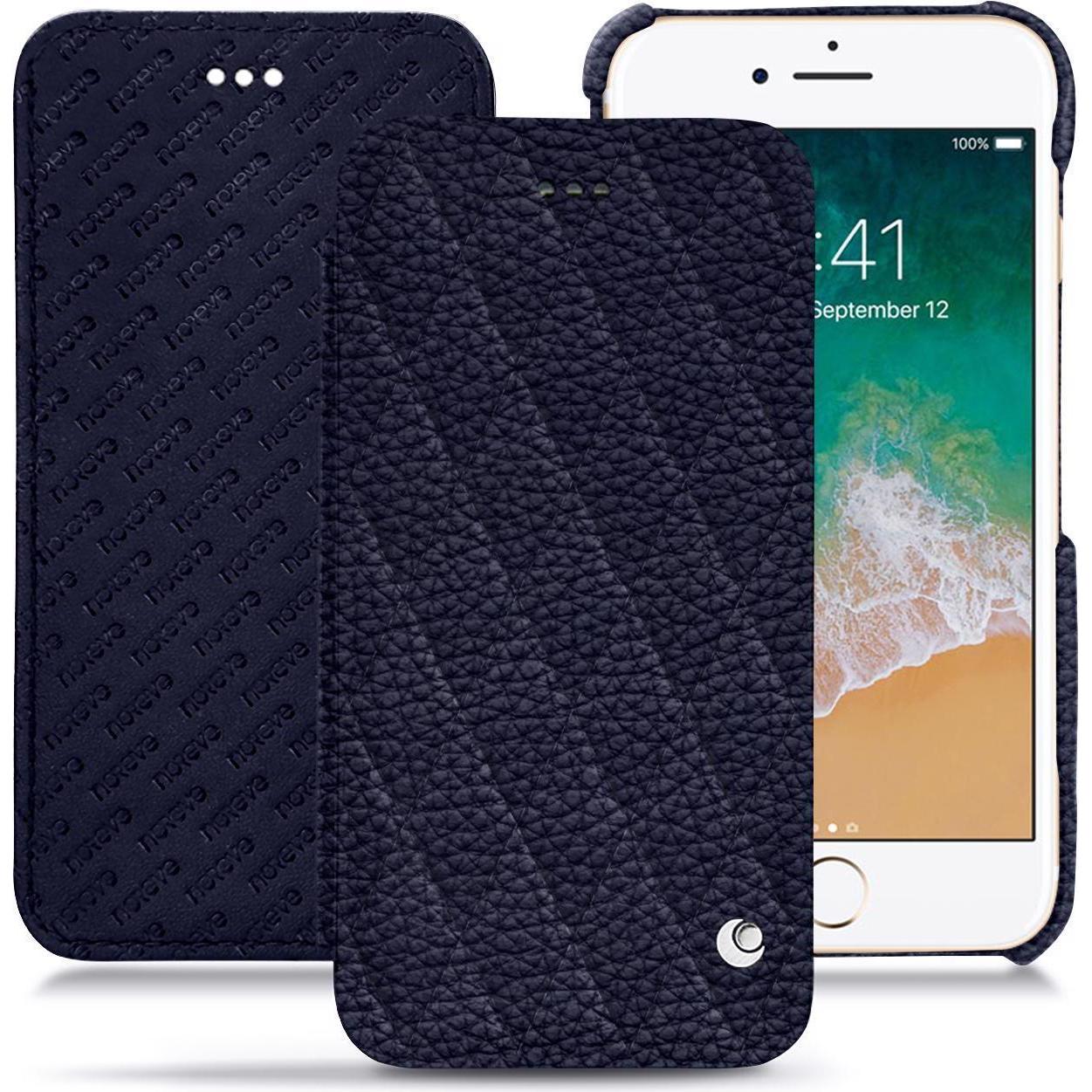 Noreve Lederschutzhülle horizontal (Apple iPhone 7), Smartphone Hülle, Violett