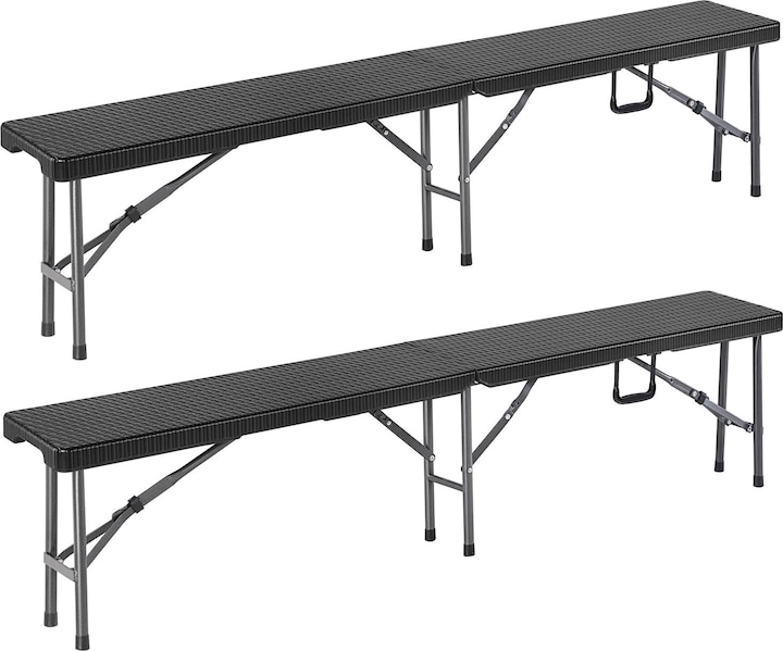 Immagine prodotto Casaria Set di 2 panche pieghevoli