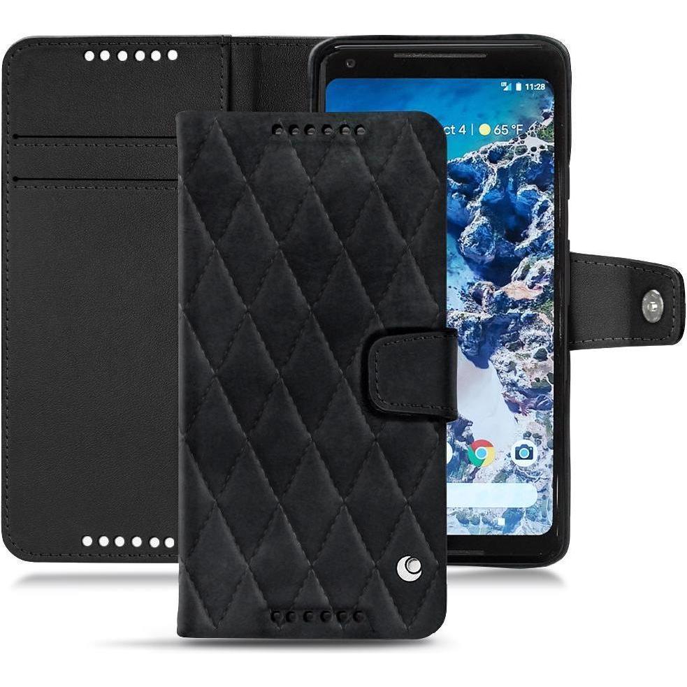 Noreve Lederschutzhülle Wallet (Google Pixel 2 XL), Smartphone Hülle, Schwarz