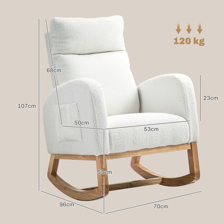 Image du produit Homcom Fauteuil à bascule