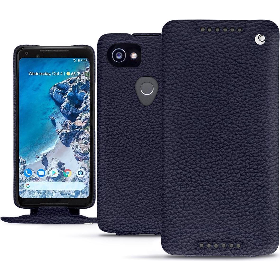 Noreve Lederschutzhülle vertikal (Google Pixel 2 XL), Smartphone Hülle, Violett