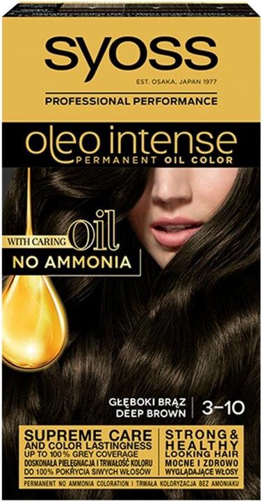 Syoss Oleo Intense Hair Dye 3-10 Deep Brown (3-10 Deep Brown)