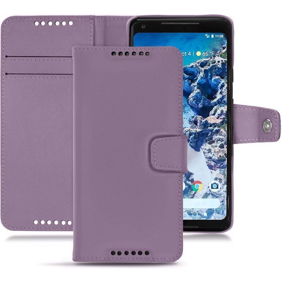 Noreve Lederschutzhülle Wallet (Google Pixel 2 XL), Smartphone Hülle, Violett