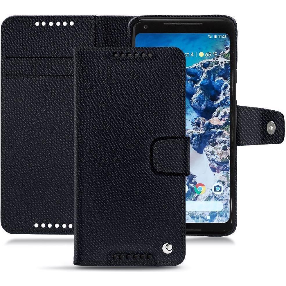 Noreve Lederschutzhülle Wallet (Google Pixel 2 XL), Smartphone Hülle, Schwarz
