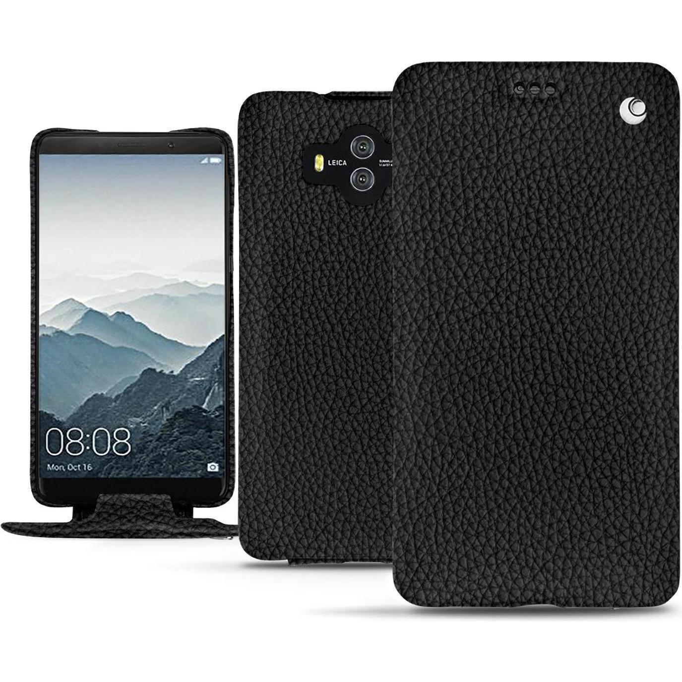 Noreve Lederschutzhülle vertikal (Huawei Mate 10), Smartphone Hülle, Schwarz