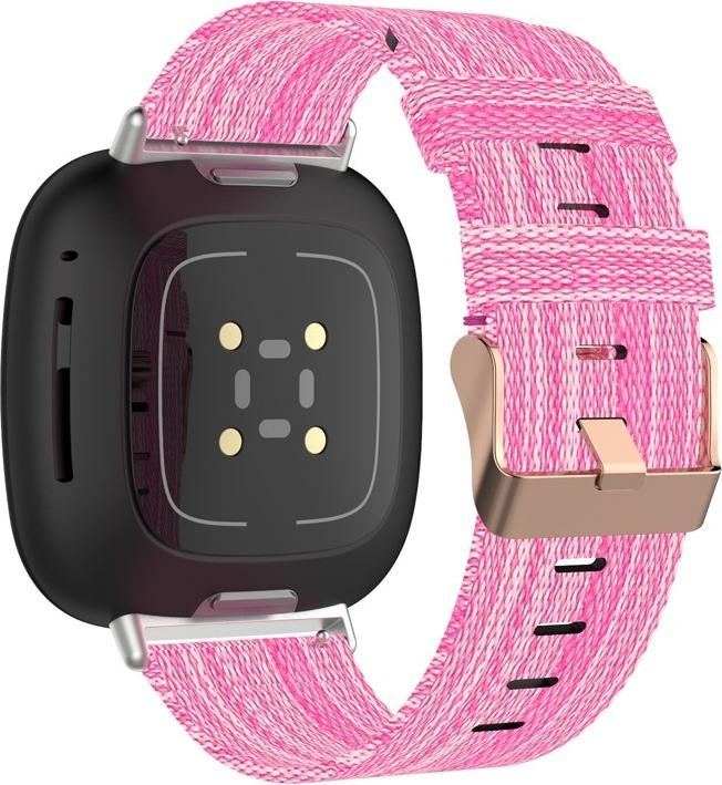 Produktbild Cover-Discount Fitbit Versa / Sense - Nylon Armband pink (Nylon, Versa 3, Sense)