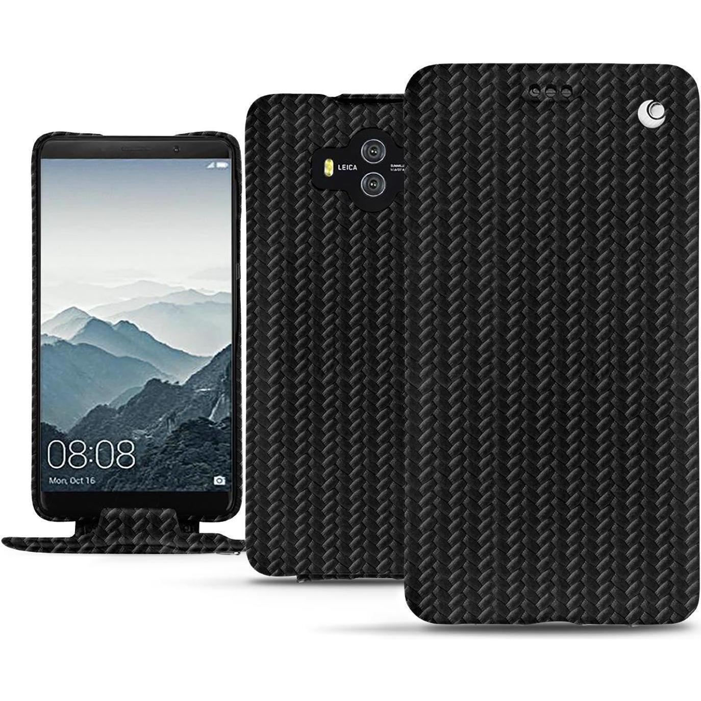 Noreve Lederschutzhülle vertikal (Huawei Mate 10), Smartphone Hülle, Schwarz