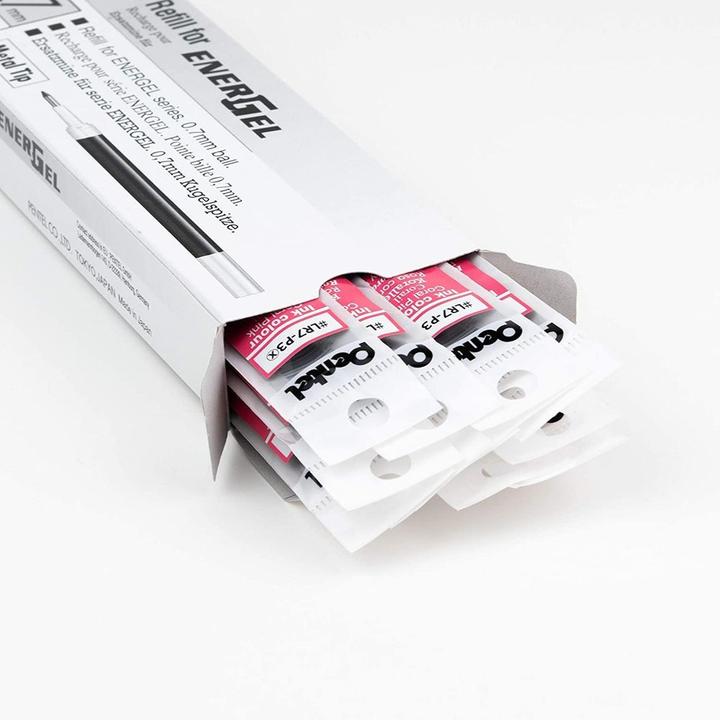 Actual product image Pentel Cartridges EnerGel 0.7mm LR7P3X coral (Orange, 0.70 mm, 1 pcs.)