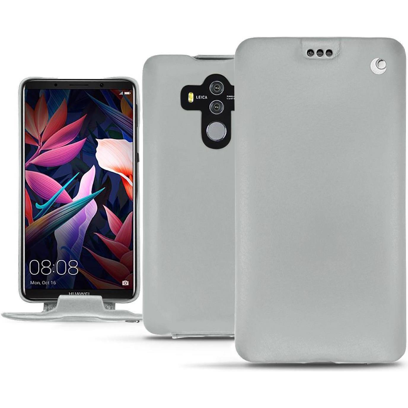 Noreve Lederschutzhülle vertikal (Huawei Mate 10 Pro), Smartphone Hülle, Grau