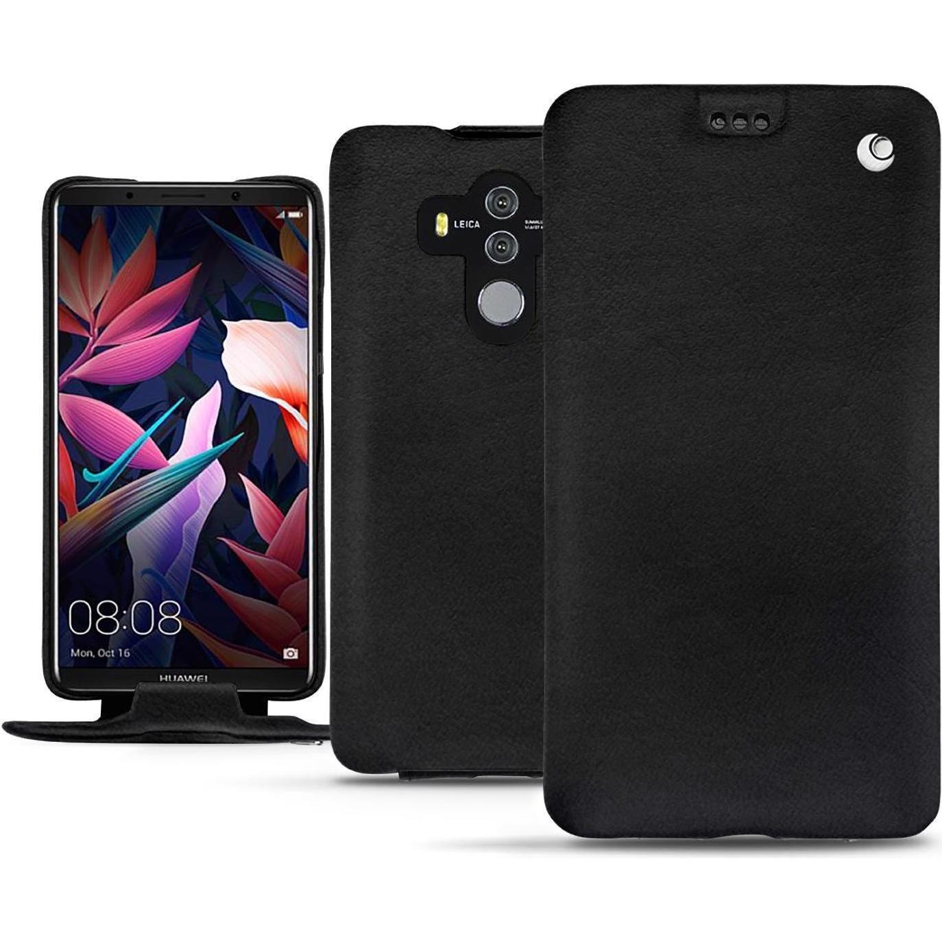 Noreve Lederschutzhülle vertikal (Huawei Mate 10 Pro), Smartphone Hülle, Schwarz
